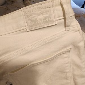 White Levi skinny jeans ,size 30